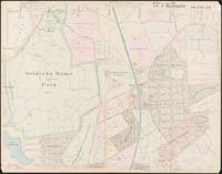 1917 WASHINGTON D.C U.S N.W TREASURY DEPARTMENT E ST TO H ST  ATLAS PLAT MAP 