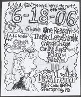 Flier for a benefit concert for Green Scare victims at Deathstar, June 16, 2006