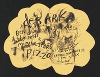 Flier for a concert featuring Des Ark, Ben Davis and The Jetts, Minor Stars, and Pizza at Big Bear Cafe, January 15
