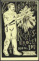 Flier for 2nd Annual Feastin' and Fistacuffs Kickasserole at the Dollhouse, November 19