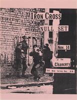 Flier for a concert featuring Iron Cross and Null Set, November 14