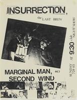 Flier for a concert featuring Insurrection, The Last Brew, Marginal Man, and Second Wind, July 24, 1983