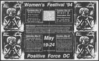Flier for Women's Festival 1994