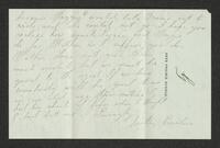 Letter from Emeline Otis to Mary Tillinghast Hine on June 16, 1885